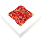 10" x 10" x 2.5" White Pie Box w/ Window