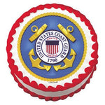 Official USCG Coast Guard Edible Cake Topper on Frosting Paper - Never Forgotten Designs