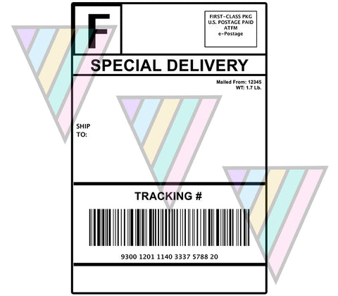 Design 10x16 Edible Amazon Package Label Cake Topper with Personalized ...