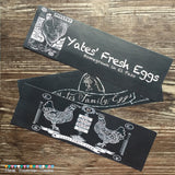 Economic Printed Custom Egg Carton Labels Personalized with Your Information