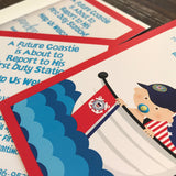 USCG Coastie Baby Shower Cartoon Invitations
