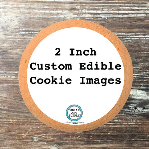 Custom Design Your Own Edible Image Toppers for Cookies - 2 Dozen