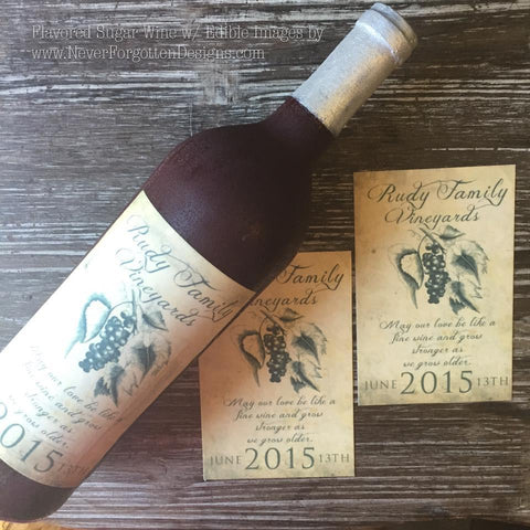 Edible Sugar Wine Bottles – Sugar Art Supply