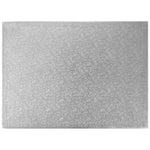 Quarter Half Full Sheet Silver Foil Wrapped Thick Cake Board