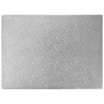 Quarter Half Full Sheet Silver Foil Wrapped Thick Cake Board