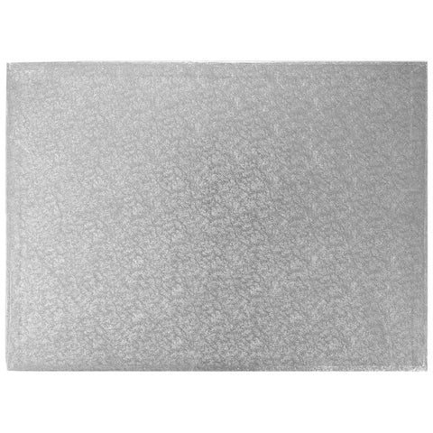 Quarter Half Full Sheet Silver Foil Wrapped Thick Cake Board