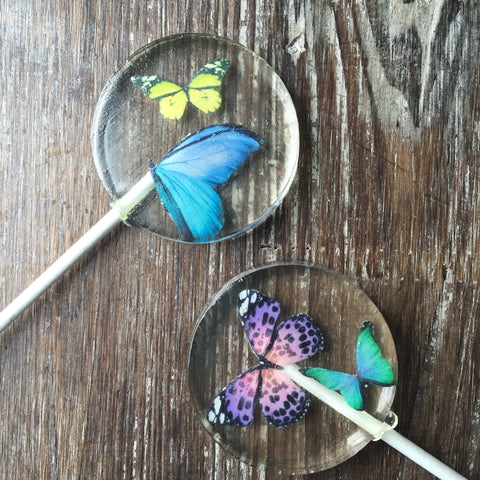 Butterfly Candy Sucker Lollipop Favors - Never Forgotten Designs