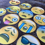Precut Edible Emoji Styled Cupcake Toppers - Never Forgotten Designs