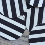 Black & White Striped Edible Pre-Cut Images