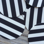 Black & White Striped Edible Images