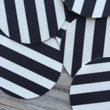Black & White Striped Edible Images