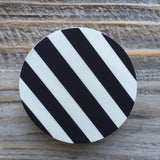 Black & White Striped Edible Images