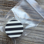 Black & White Striped Edible Images
