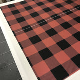 Edible Lumber Jack Red & Black Plaid Cake Wraps© Images by NFD