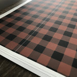 Edible Lumber Jack Red & Black Plaid Cake Wraps© Images by NFD