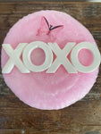 Custom Cotton Candy Cake with Personalized Hard Candy Message of Edible Photo