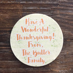 Personalized Edible Image for Pumpkin Pies on Frosting Paper
