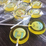 Edible Emoji Lollipop Hard Candy Party Favor Suckers