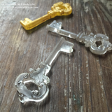 Sugar Glass Key Cupcake Toppers
