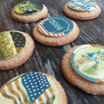 Vintage 4th of July Independence Day Edible Images Cupcake Cookie Toppers