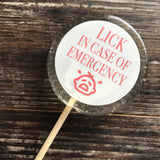 Baby Shower Lick In Case of Emergency Candy Lollipop Favors