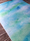 Edible Custom Multicolored Water Color Designs on Wafer Paper - Never Forgotten Designs