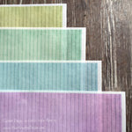 Colorful Pinstripe Designs on Edible on Wafer Paper - Never Forgotten Designs