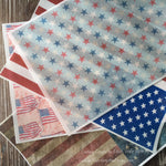 Edible Patriotic American Flag Designs on Wafer Paper - Never Forgotten Designs