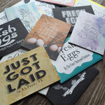 Economic Printed Custom Egg Carton Labels Personalized with Your Information