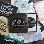 Shabby Chic Banners Designer Egg Carton Labels with Premium Printing - Never Forgotten Designs
