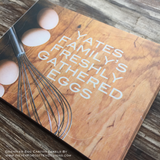 Premium Printed Custom Egg Carton Labels Personalized with Your Information