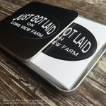 Aged Paper Just Got Laid Designer Egg Carton Labels with Premium Printing