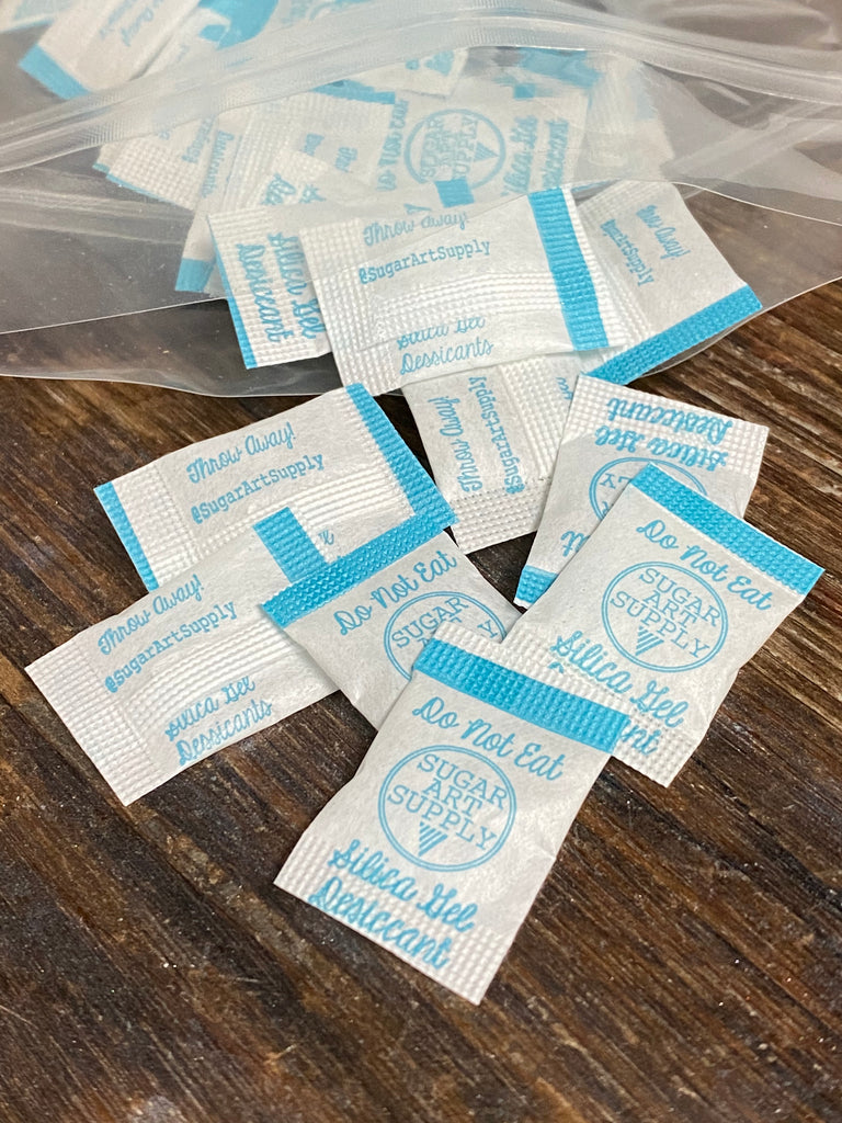 Dessicant Silica Packs for Humidty Moisture Control of Sugar Art Confe –  Sugar Art Supply