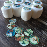 Vintage Christmas Images on Marshmallows - Never Forgotten Designs