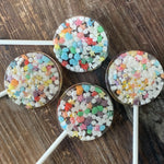 Unicorn Rainbow Nerds, Confetti & Glitter Sprinkle Lollipops