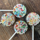 Unicorn Rainbow Nerds, Confetti & Glitter Sprinkle Lollipops