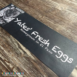 No Chickens Harmed Economic Printed Custom Egg Carton Labels Personalized with Your Information - Never Forgotten Designs