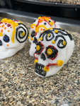 Sugar Skulls Decorating Kit Made in FDA Registered Food Manufacturing Facility Halloween Dia De Los Muertos Day of the Dead