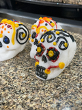 Sugar Skulls Decorating Kit Made in FDA Registered Food Manufacturing Facility Halloween Dia De Los Muertos Day of the Dead