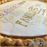 Personalized Edible Image for Pumpkin Pies on Frosting Paper - Never Forgotten Designs