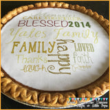 Custom Design Your Own Edible 7.5" Image Toppers for Pies & Cheesecakes