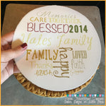 Custom Design Your Own Edible 7.5" Image Toppers for Pies & Cheesecakes