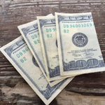 Edible Life Size Money $100 Bills on Wafer Paper Sheets - Never Forgotten Designs
