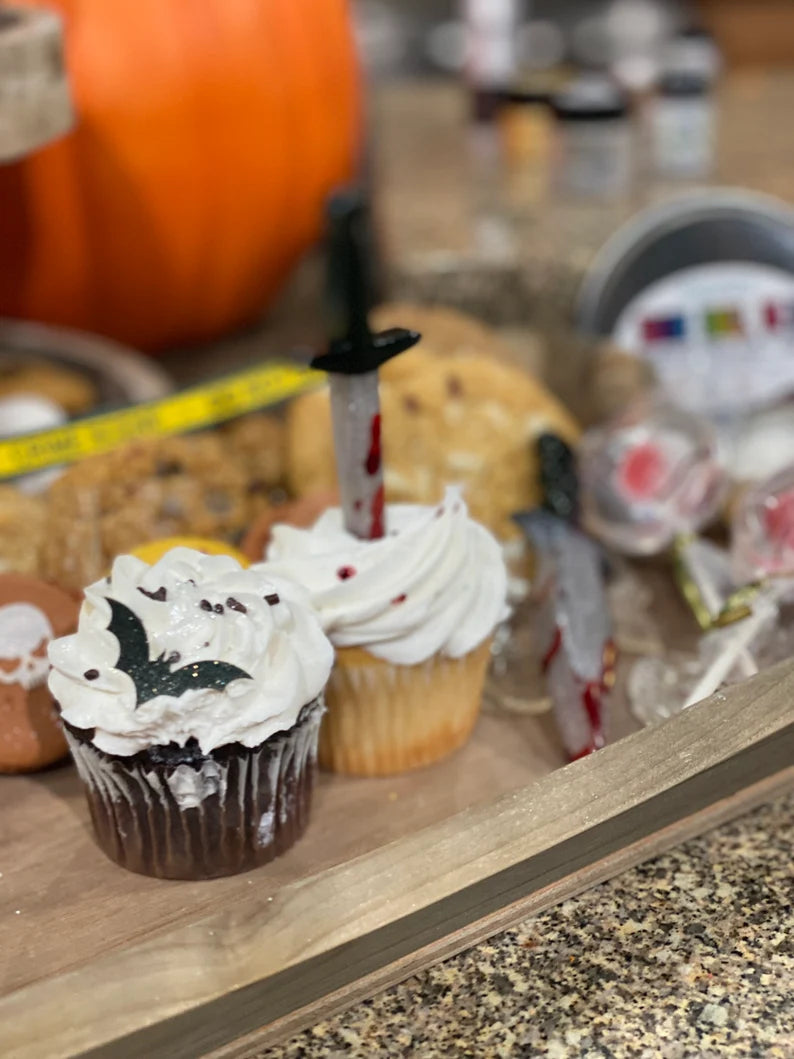 Candy Crime Scene CSI Serial Killer Cake Cupcake Toppers Hard Candy Bl ...