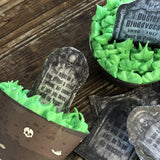 Edible Tomb Stone Cupcake Toppers