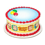 Officially Licensed Curious George Edible Cake Image Toppers