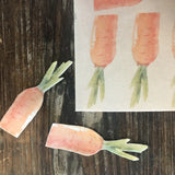 Water Color Peter Rabbit Carrot Cake & Cupcake Toppers