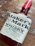 Edible Sugar Hard Candy Maker's Whiskey Half Bottle Cake Toppers