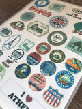 Edible Frosting Image Travel Stamps