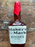 Edible Sugar Hard Candy Maker's Whiskey Half Bottle Cake Toppers